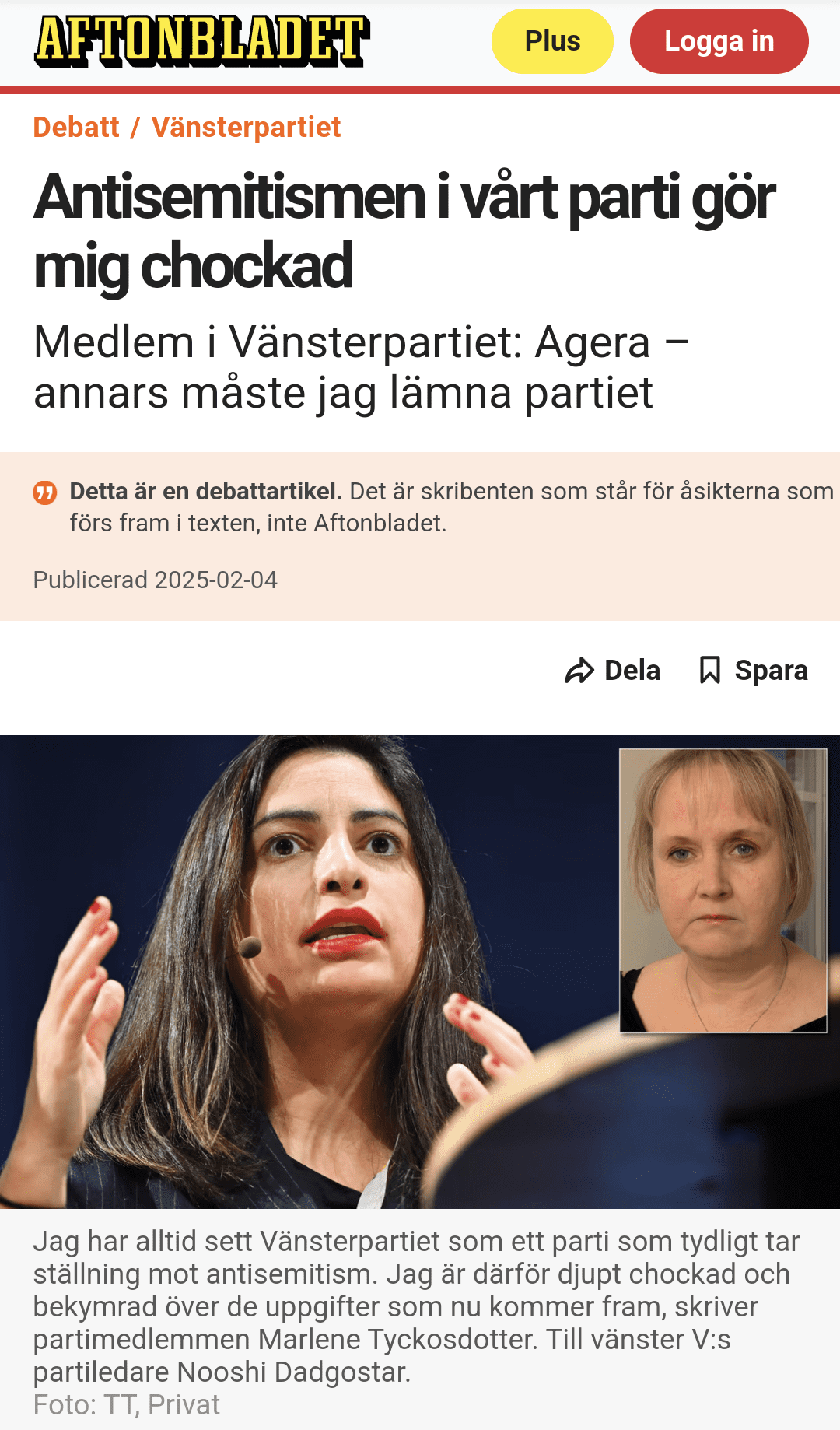 Varför jag skrev mitt debattinlägg