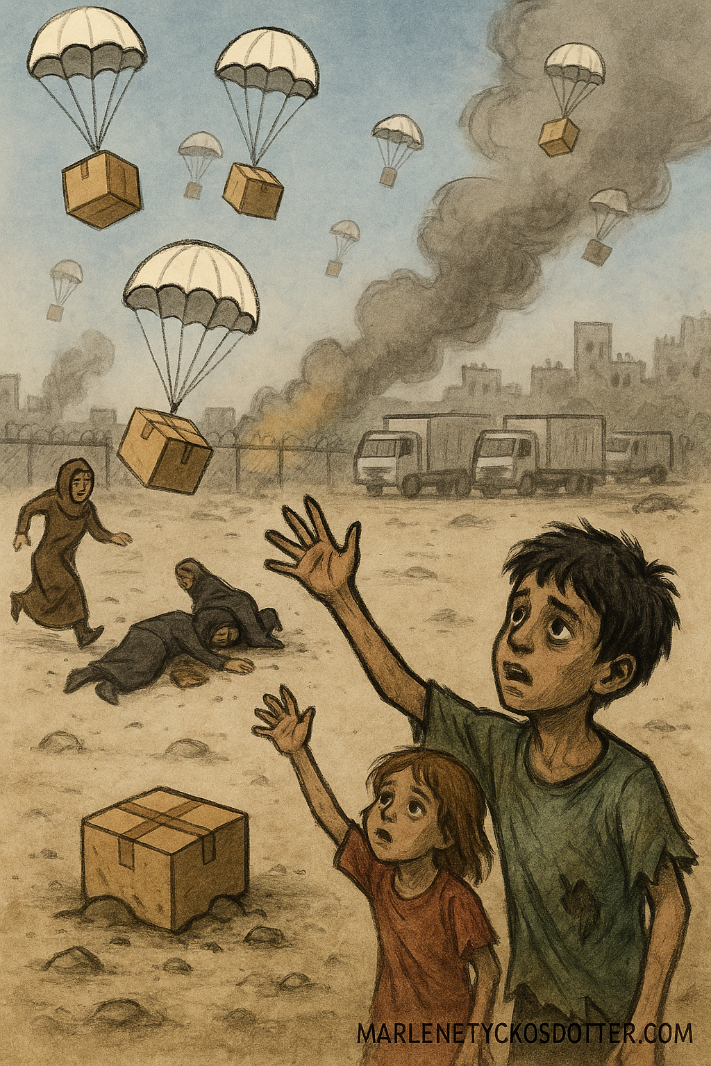 Mat från himlen, svälten på marken