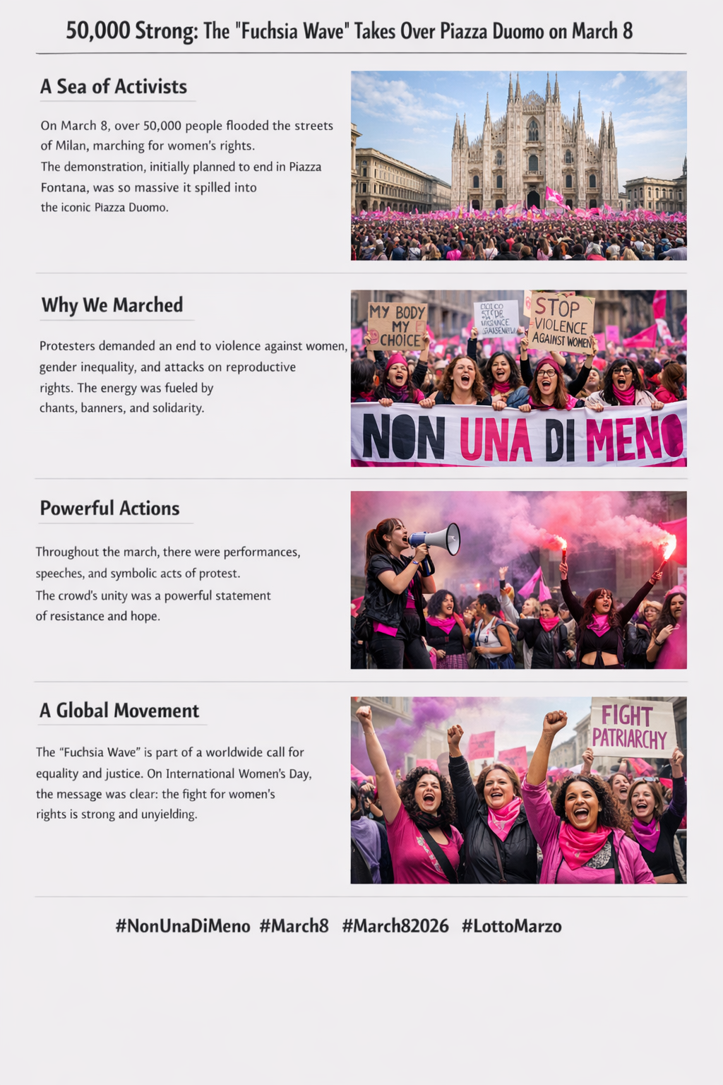 Internationella kvinnodagen 2026 , kamp, röster och solidaritet världen över