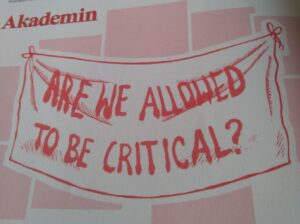 Skärmdump från tidningen Brand , om Palestina rörelsen