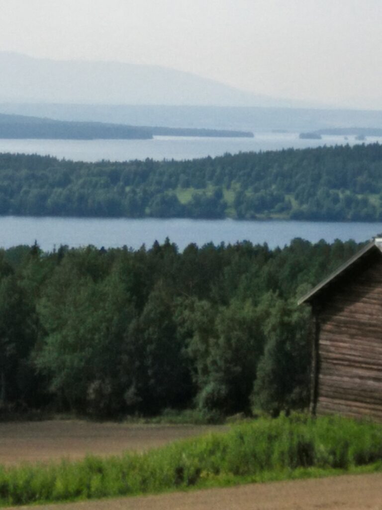 Ladan, disiga fjäll, som, Frösön